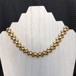 Vintage Erwin Pearl Gold Tone Choker Necklace